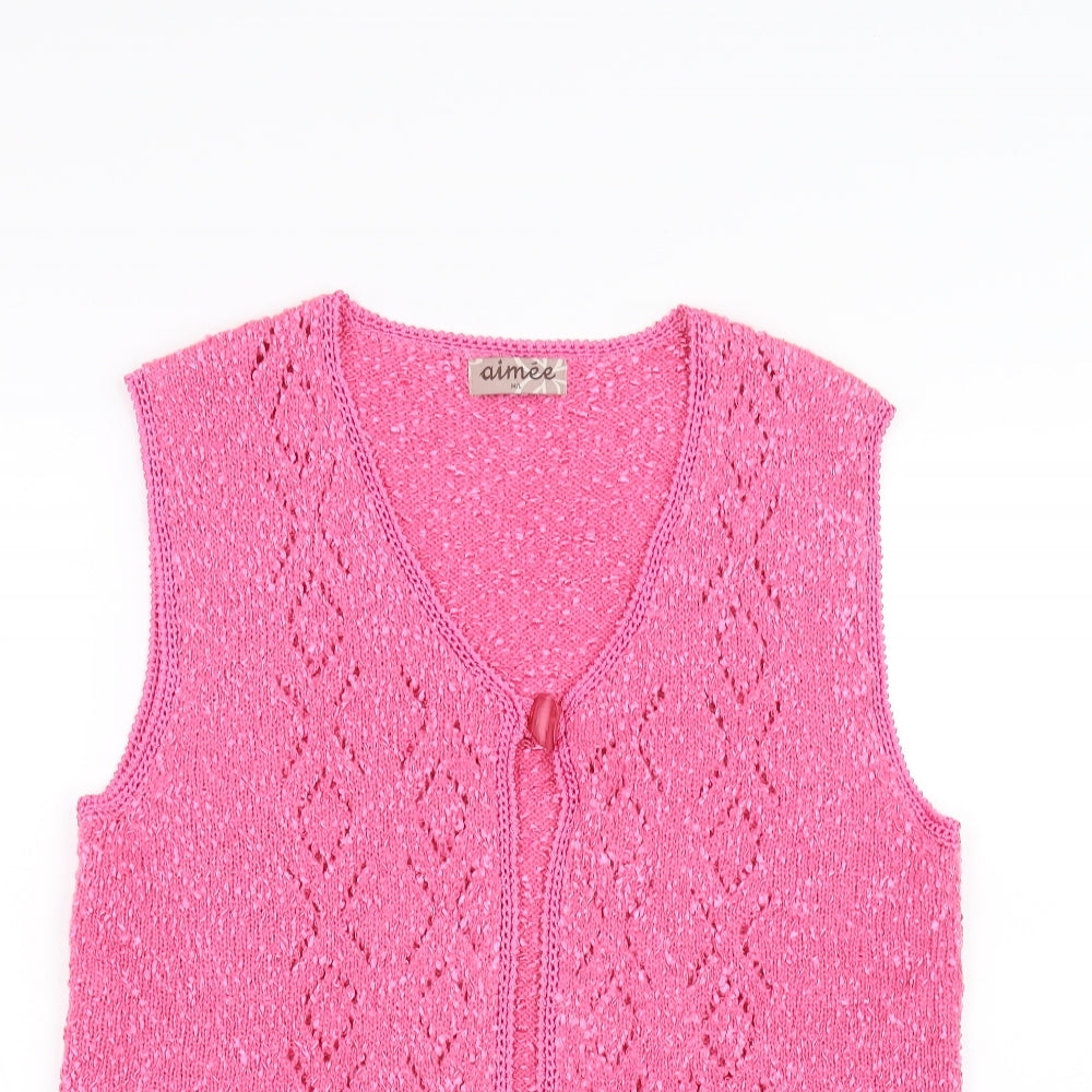 Aimee Womens Pink   Jacket  Size M
