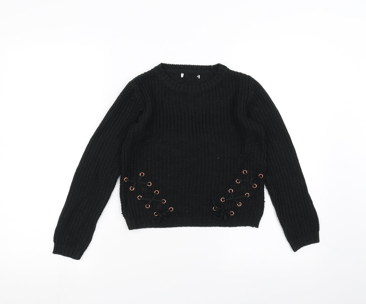 Primark Girls Green  Knit Pullover Jumper Size 8-9 Years