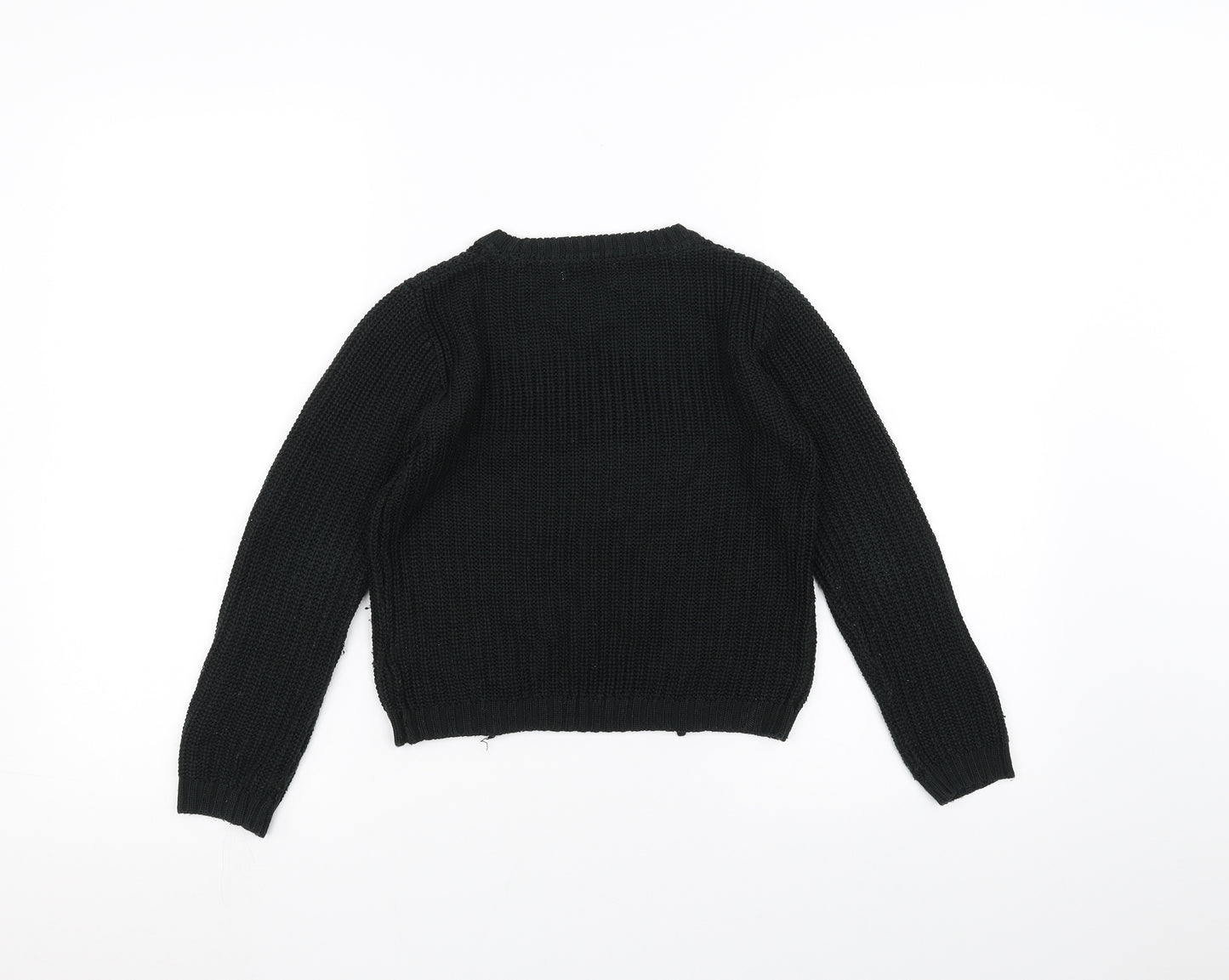 Primark Girls Green  Knit Pullover Jumper Size 8-9 Years