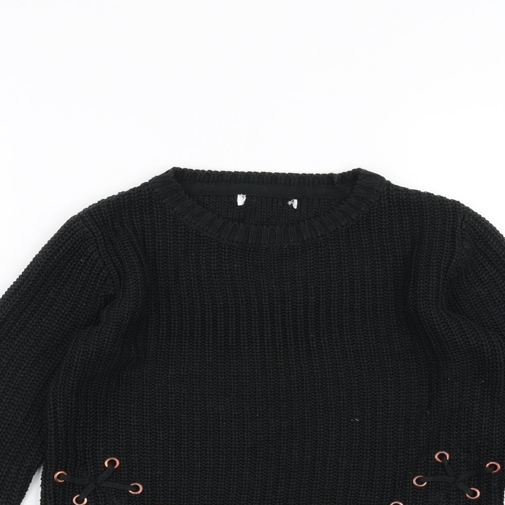Primark Girls Green  Knit Pullover Jumper Size 8-9 Years