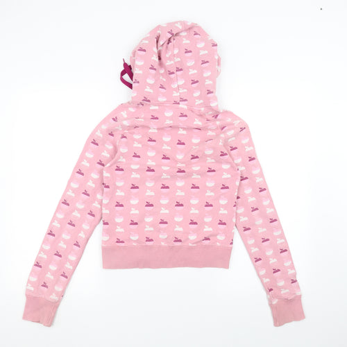 XDYE Girls Pink   Pullover Hoodie Size M  - Apple Print