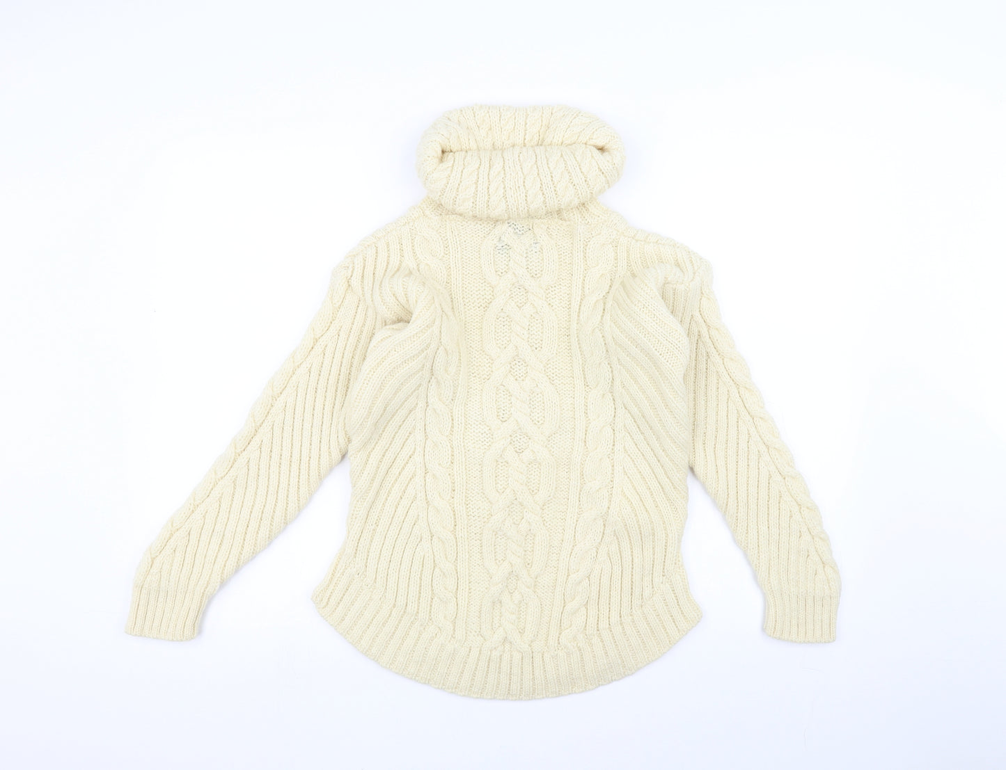 glen loch Womens White  Knit Pullover Jumper Size M