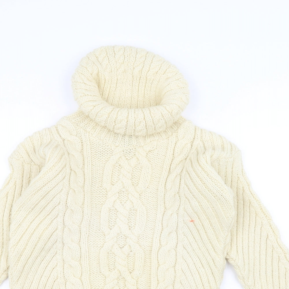 glen loch Womens White  Knit Pullover Jumper Size M