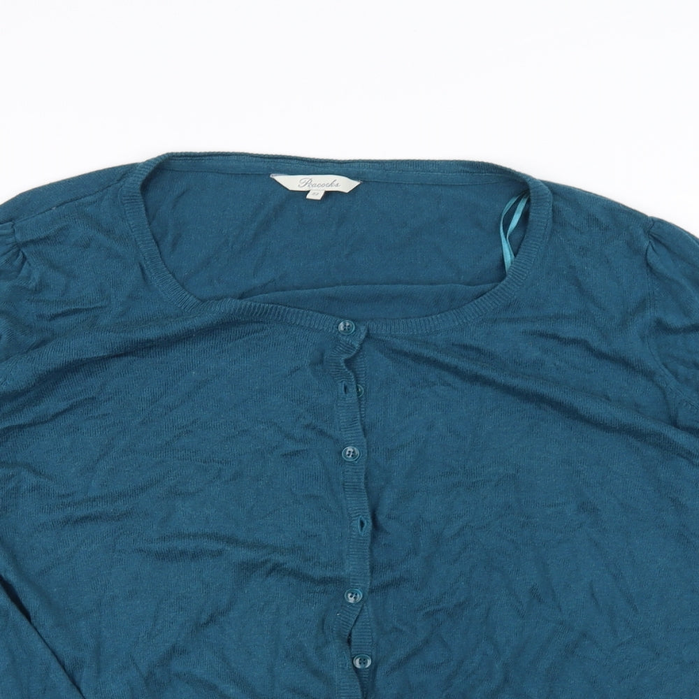 Peacocks Womens Blue   Cardigan Jumper Size 22