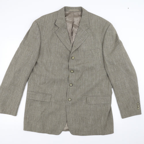 Preworn Mens Brown   Jacket Suit Jacket Size 42