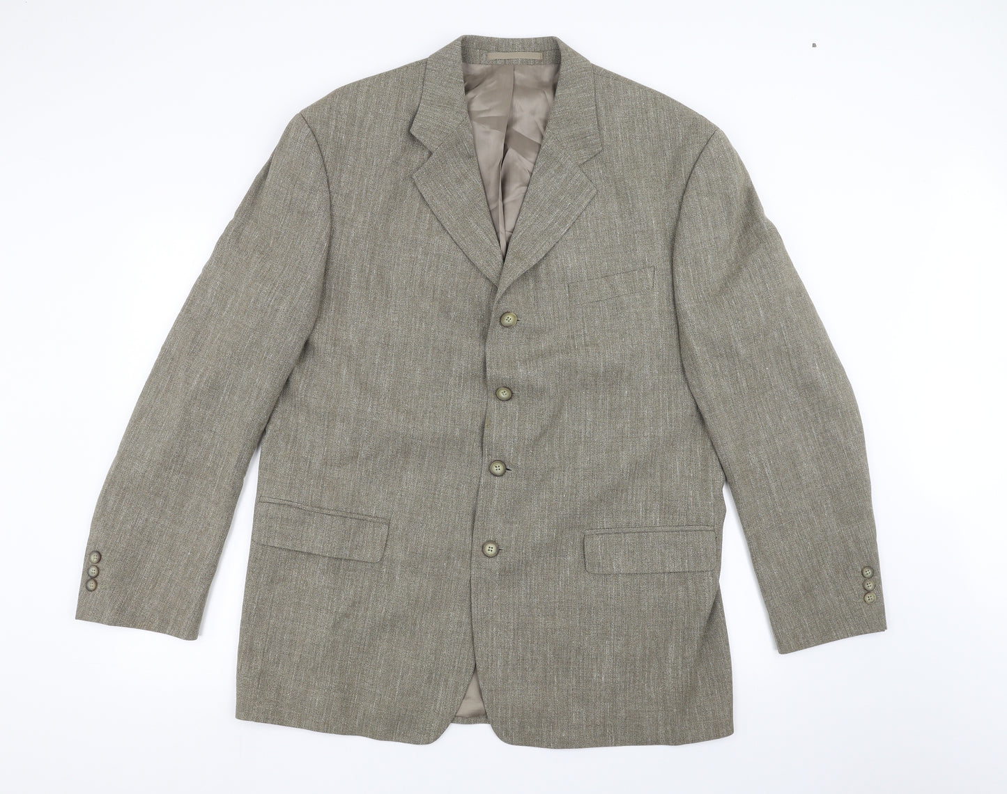 Preworn Mens Brown   Jacket Suit Jacket Size 42