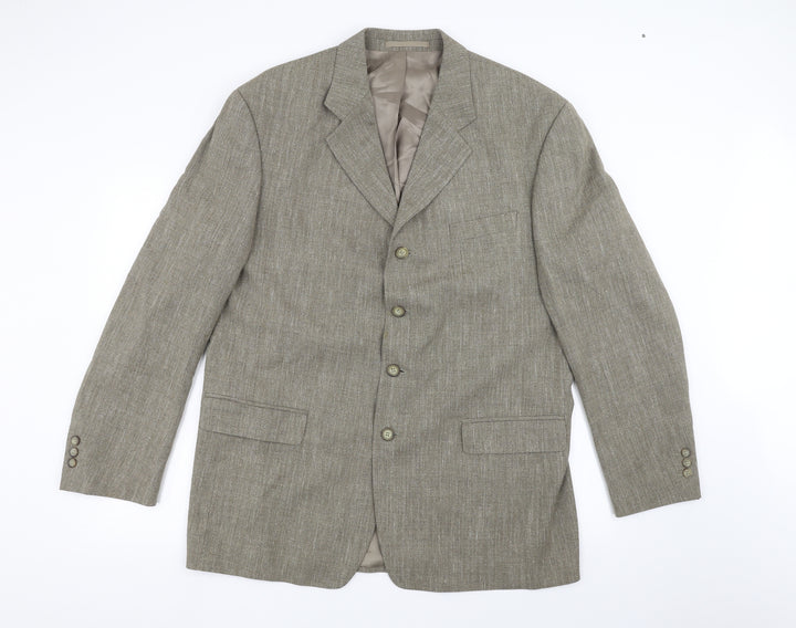 Preworn Mens Brown   Jacket Suit Jacket Size 42