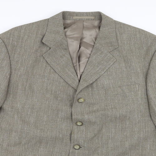Preworn Mens Brown   Jacket Suit Jacket Size 42