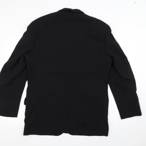 REMUS Mens Black   Jacket Suit Jacket Size 40