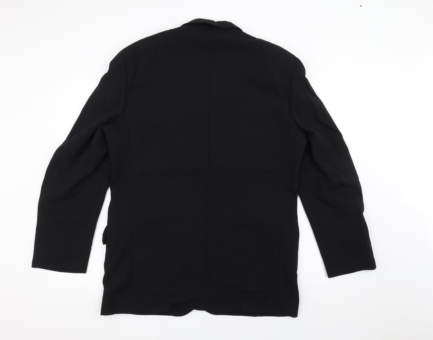 REMUS Mens Black   Jacket Suit Jacket Size 40