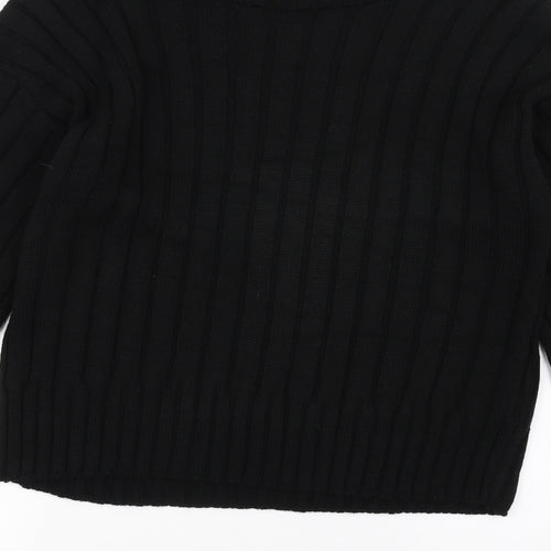 Preworn Womens Black   Pullover Jumper Size S