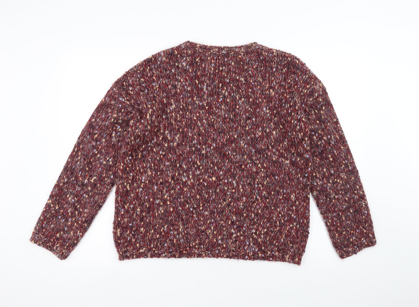 Marks and Spencer Womens Red  Knit Pullover Jumper Size 14