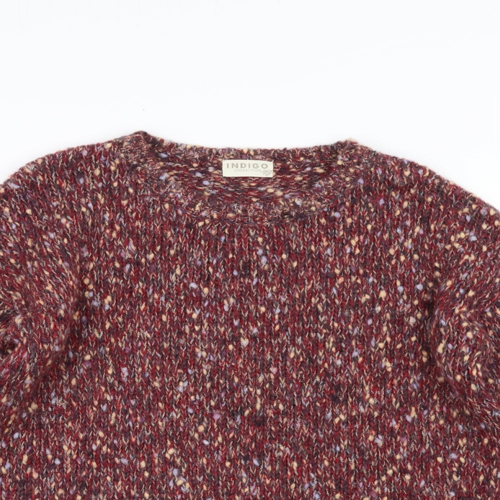 Marks and Spencer Womens Red  Knit Pullover Jumper Size 14
