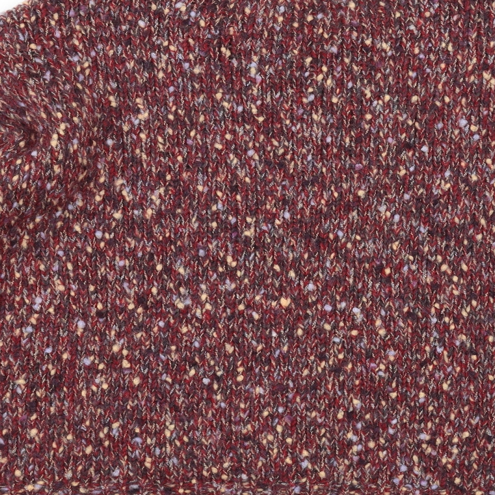 Marks and Spencer Womens Red  Knit Pullover Jumper Size 14