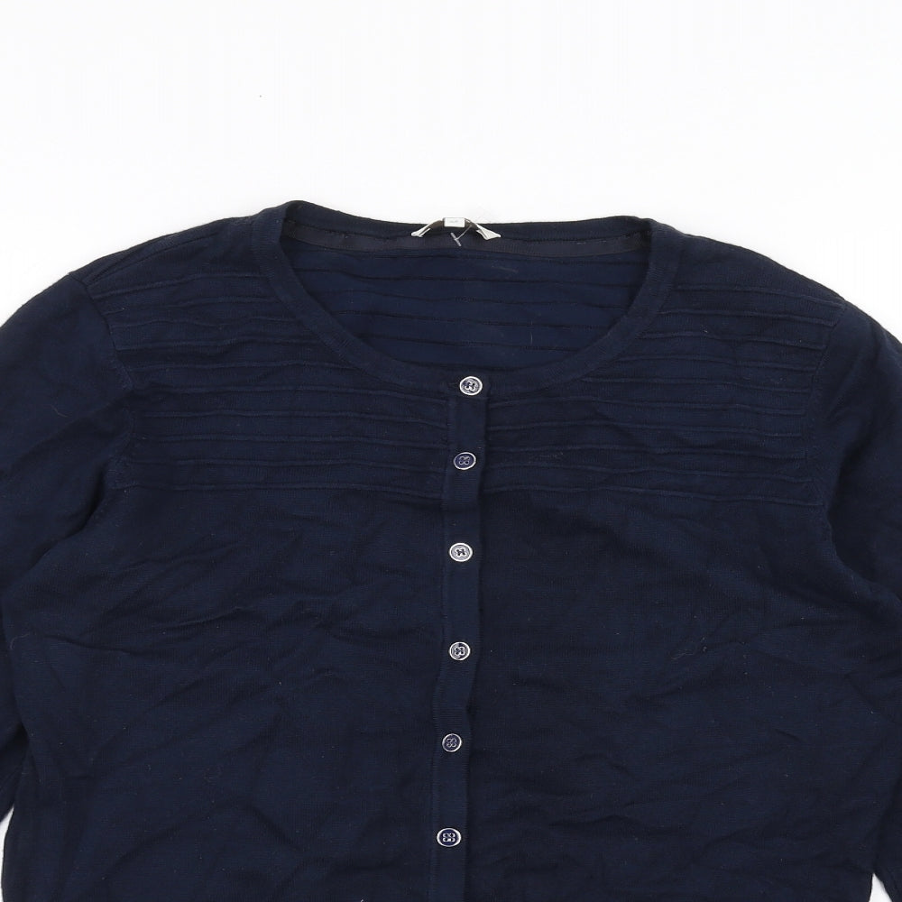 Country Club Womens Blue   Cardigan Jumper Size M