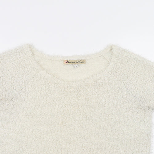 Cameo rose Womens White   Pullover Jumper Size 8