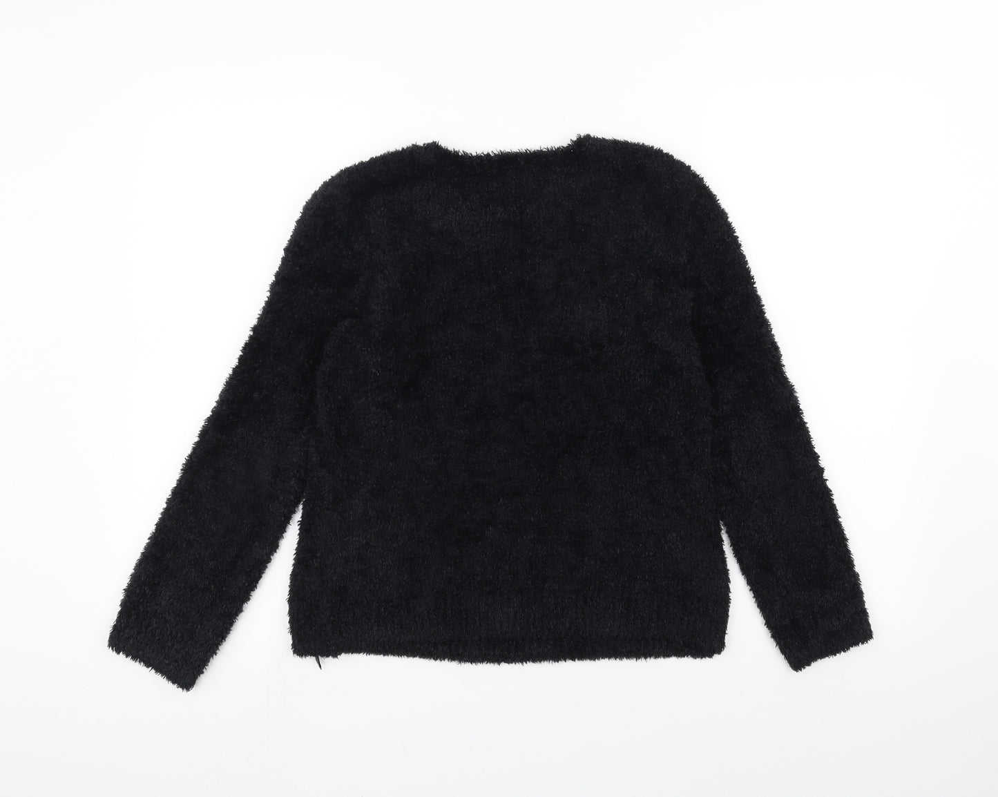 H&M Girls Black   Pullover Jumper Size 9-10 Years