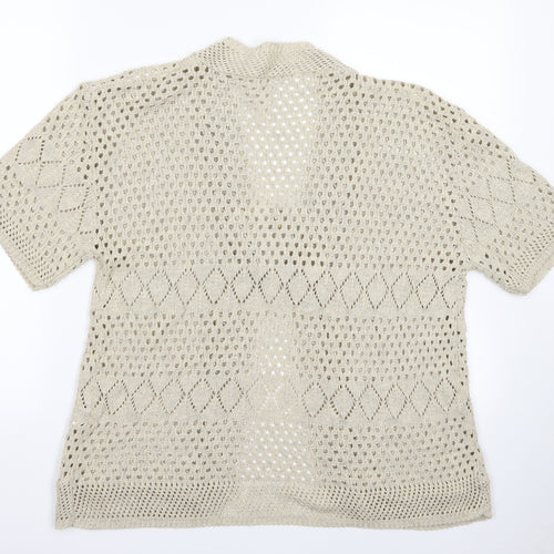 new design Womens Beige   Cardigan Jumper Size XL
