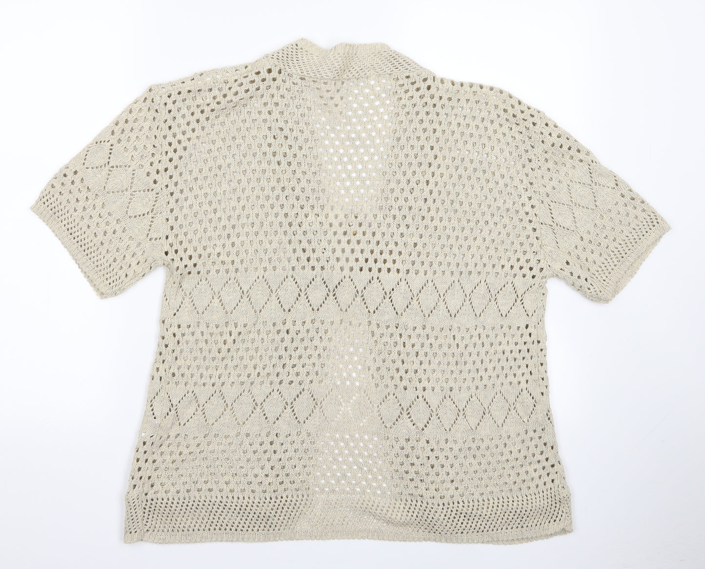 new design Womens Beige   Cardigan Jumper Size XL