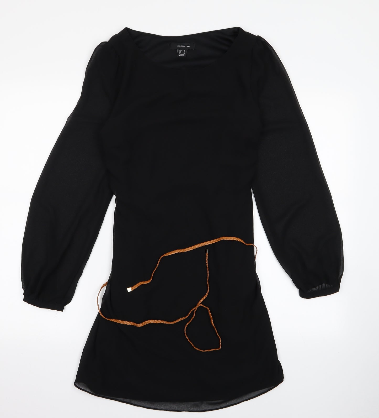 Atmosphere Womens Black  Rayon T-Shirt Dress  Size M