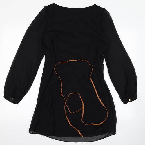 Atmosphere Womens Black  Rayon T-Shirt Dress  Size M