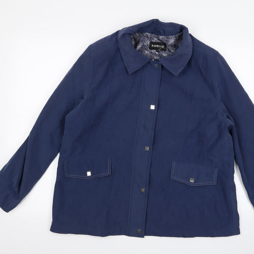 Finesse Womens Blue   Jacket  Size 16