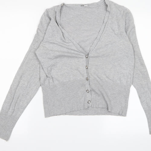 Preworn Womens Grey   Cardigan Jumper Size M