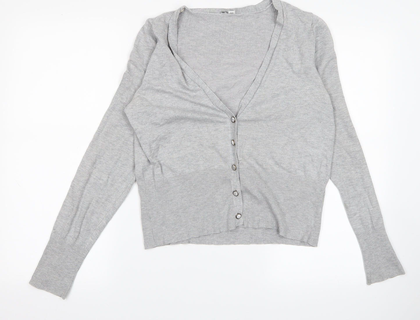 Preworn Womens Grey   Cardigan Jumper Size M