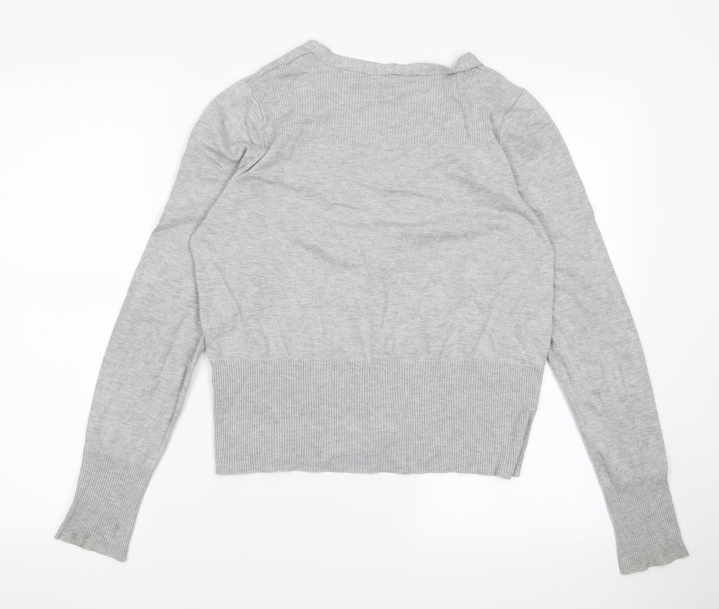Preworn Womens Grey   Cardigan Jumper Size M