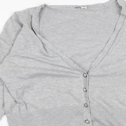 Preworn Womens Grey   Cardigan Jumper Size M