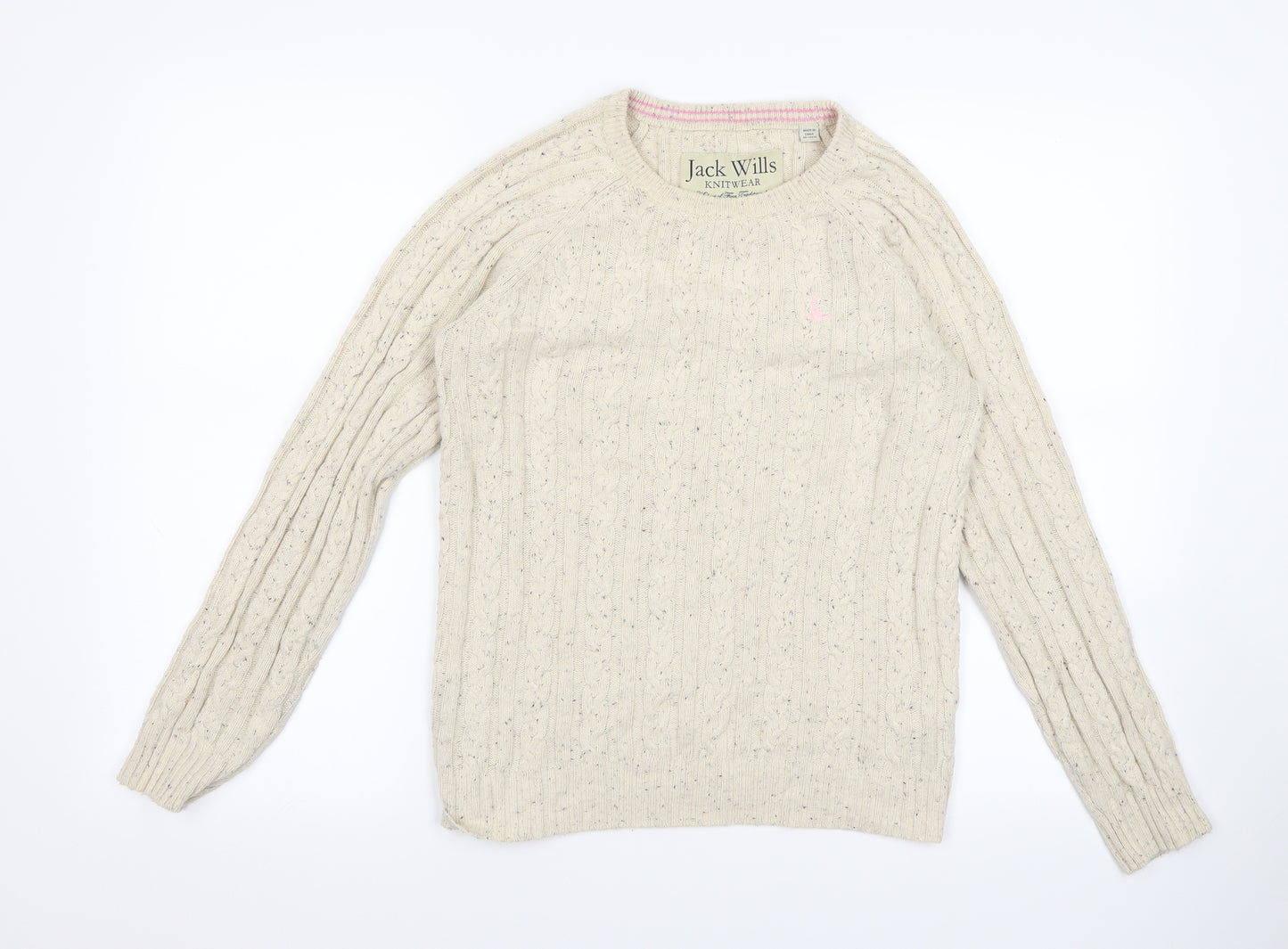 Jack Wills Womens Beige   Pullover Jumper Size 10