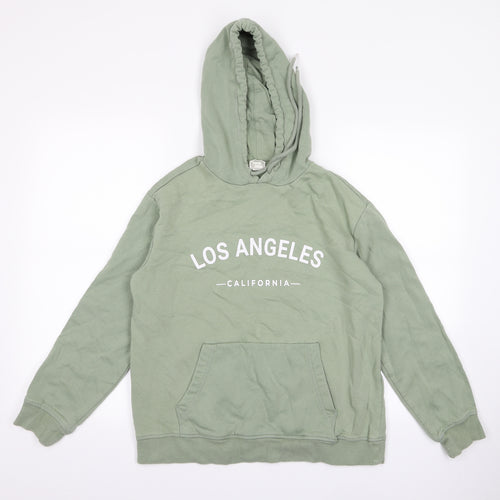 H&M Womens Green  Rayon Pullover Jumper Size XS