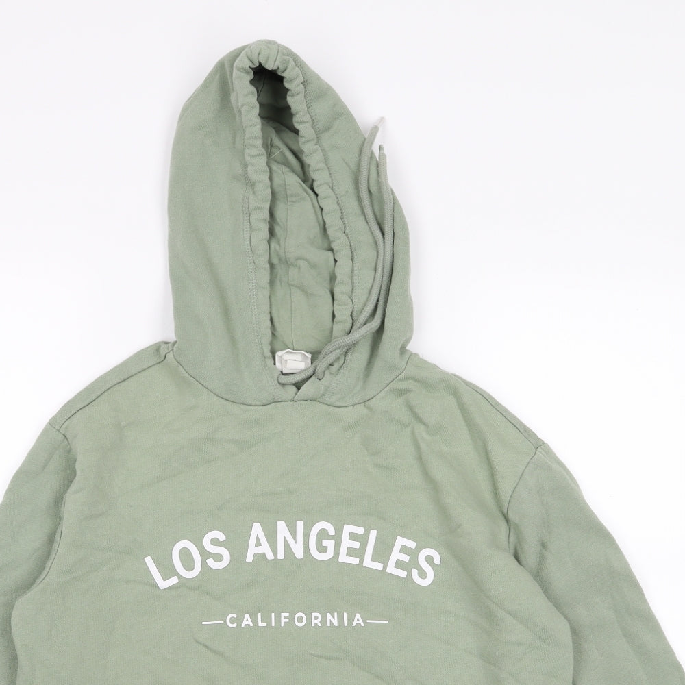H&M Womens Green  Rayon Pullover Jumper Size XS