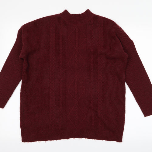 Peacocks Womens Red   Pullover Jumper Size L