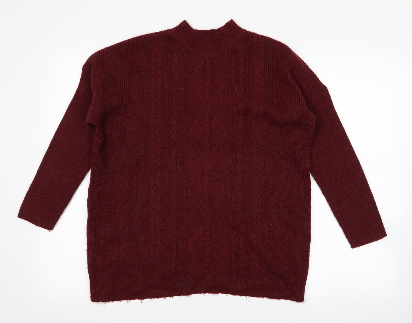 Peacocks Womens Red   Pullover Jumper Size L