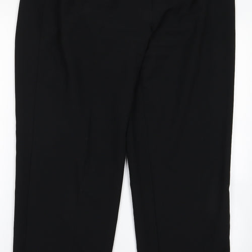 Preworn Womens Black   Trousers  Size 18 L26 in
