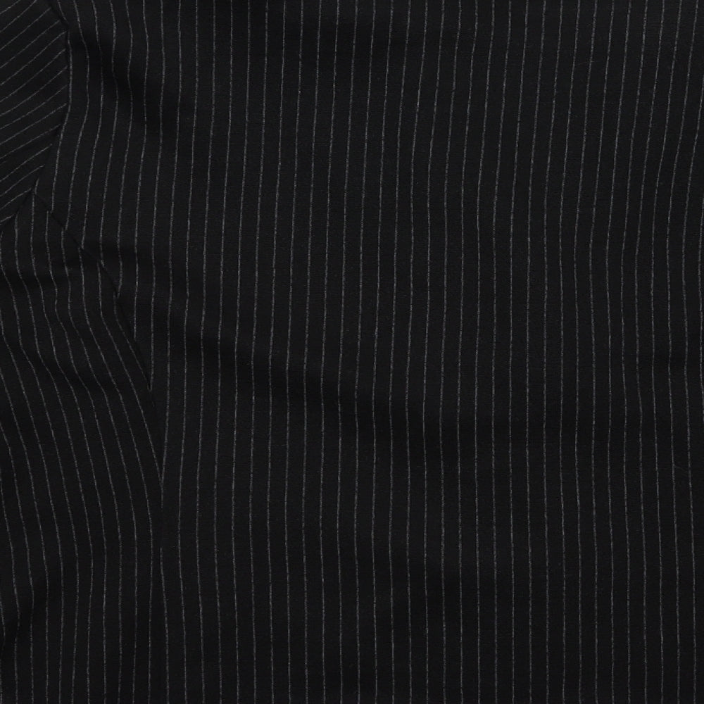 Roman Womens Black Striped  Jacket  Size 22