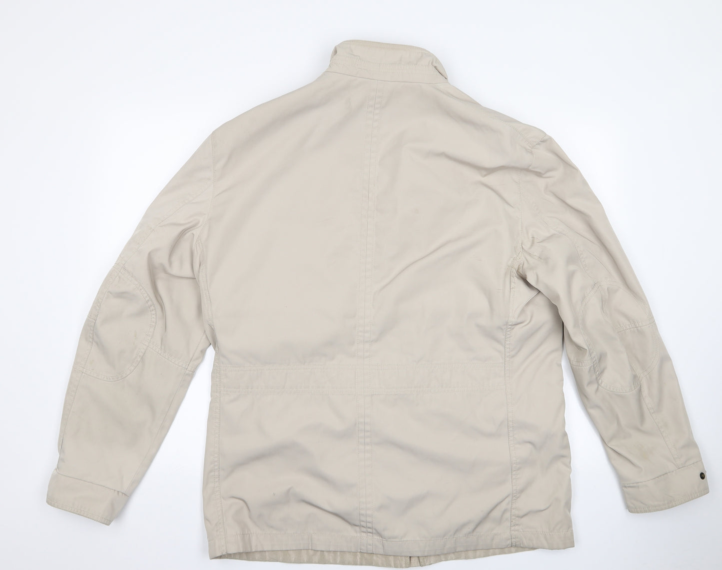 m&s Mens Beige   Overcoat Jacket Size L