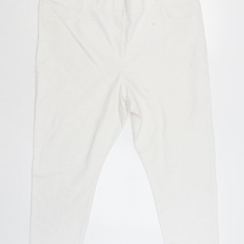 Studio Womens White   Trousers  Size 20 L23 in