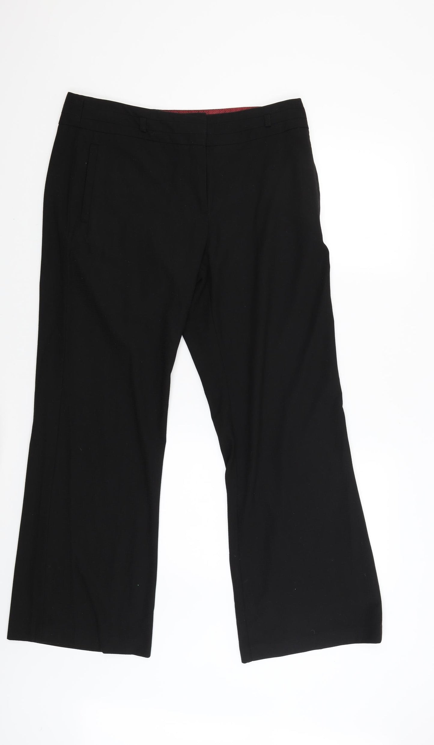 NEXT Womens Black   Trousers  Size 14 L30 in