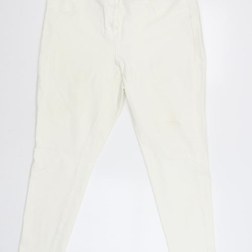 360 Womens White   Cargo Trousers Size 18 L27 in