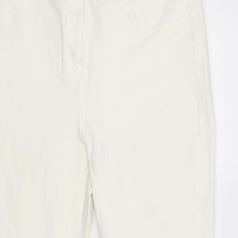 360 Womens White   Cargo Trousers Size 18 L27 in