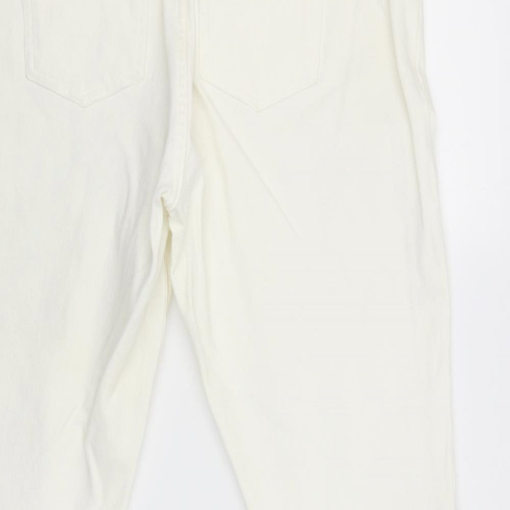 360 Womens White   Cargo Trousers Size 18 L27 in