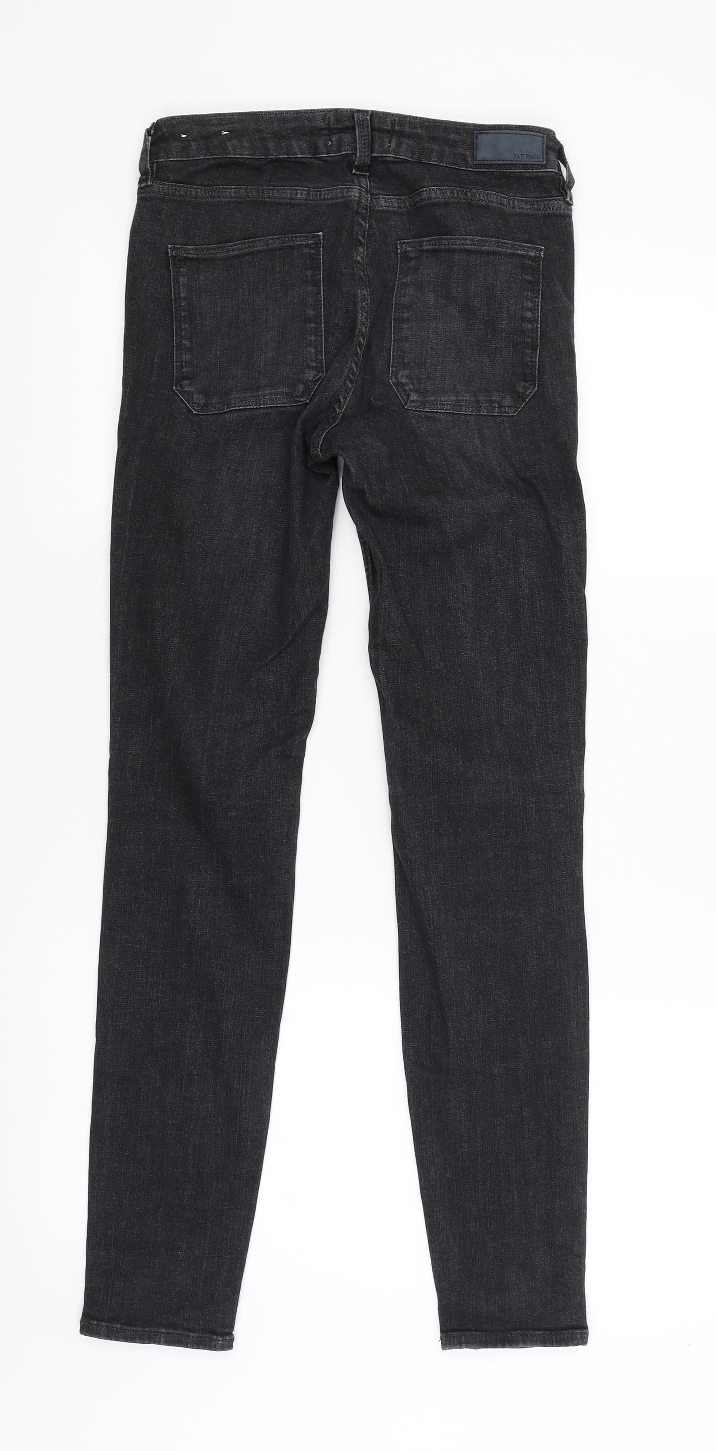Fat Face Womens Black   Straight Jeans Size 8 L30 in