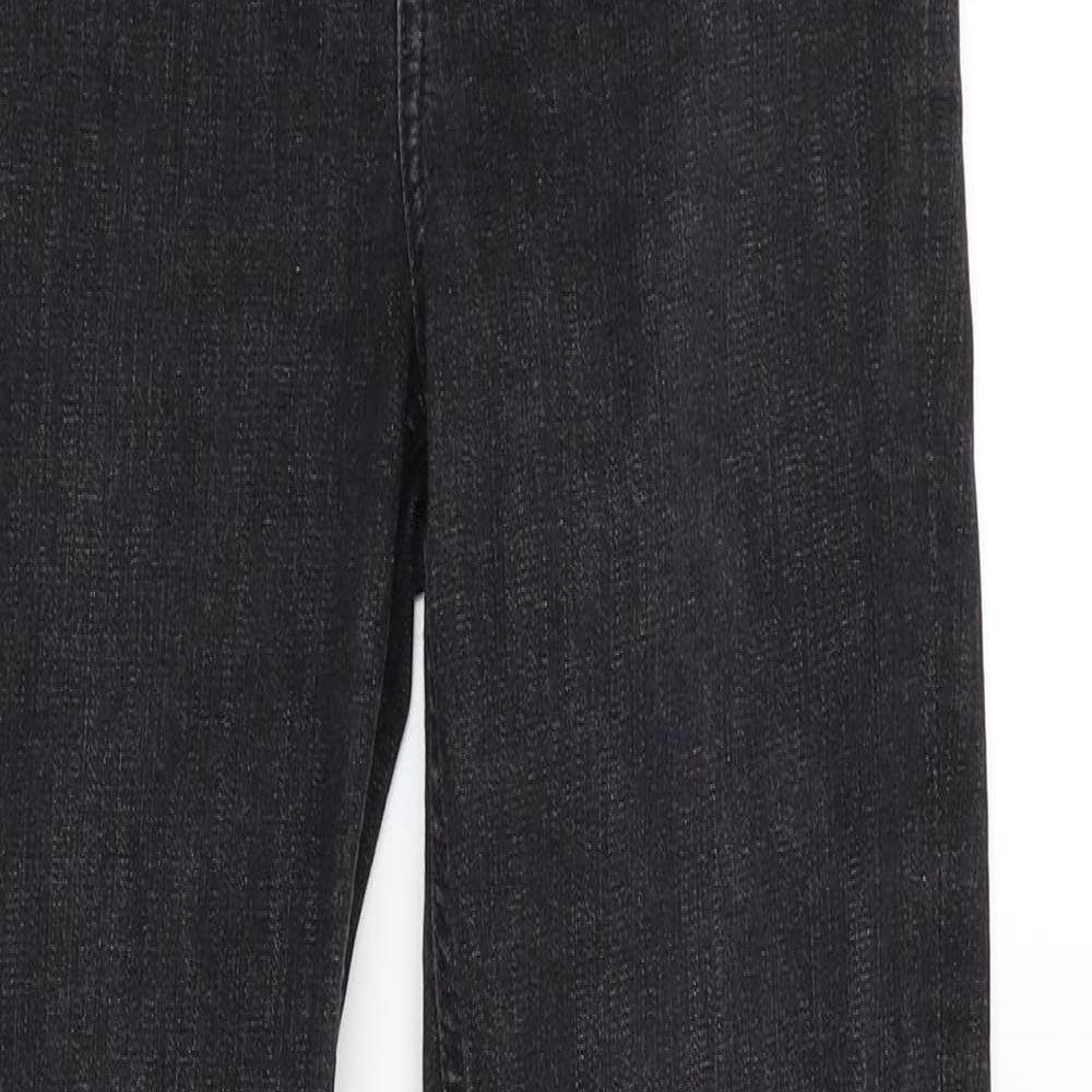 Fat Face Womens Black   Straight Jeans Size 8 L30 in
