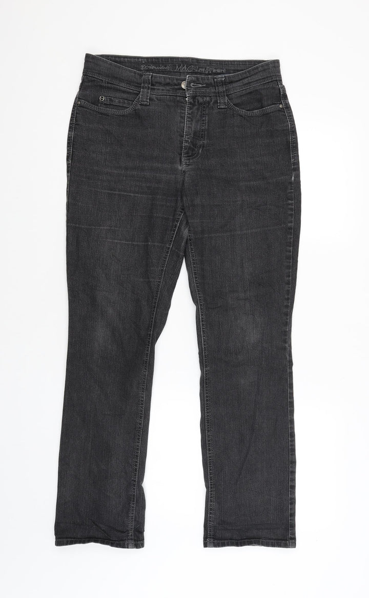 MAC Jeans Womens Black Straight Jeans Size 38 L28 in