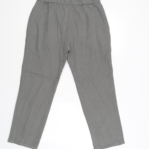 M&S Womens Black   Trousers  Size 14 L25 in
