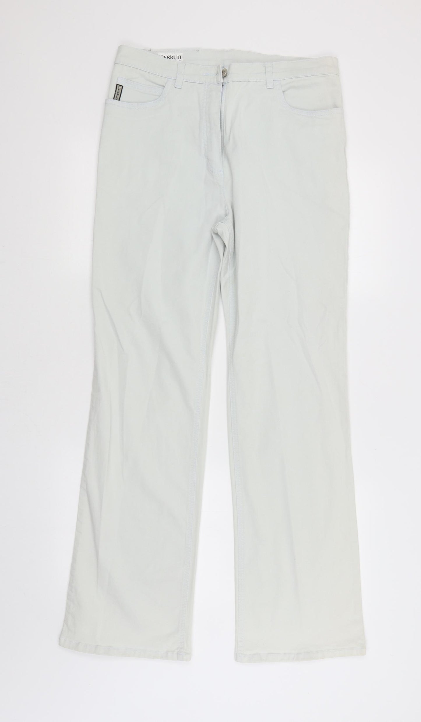 Ceruti Womens White   Chino Trousers Size 14 L31 in