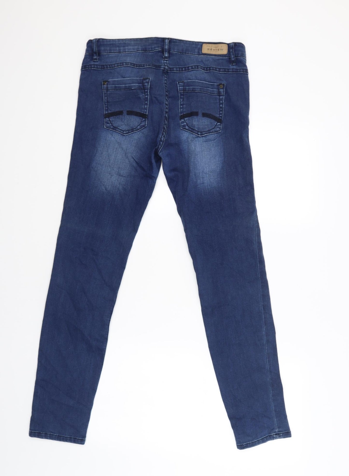 Review Womens Blue   Straight Jeans Size 38 L29 in
