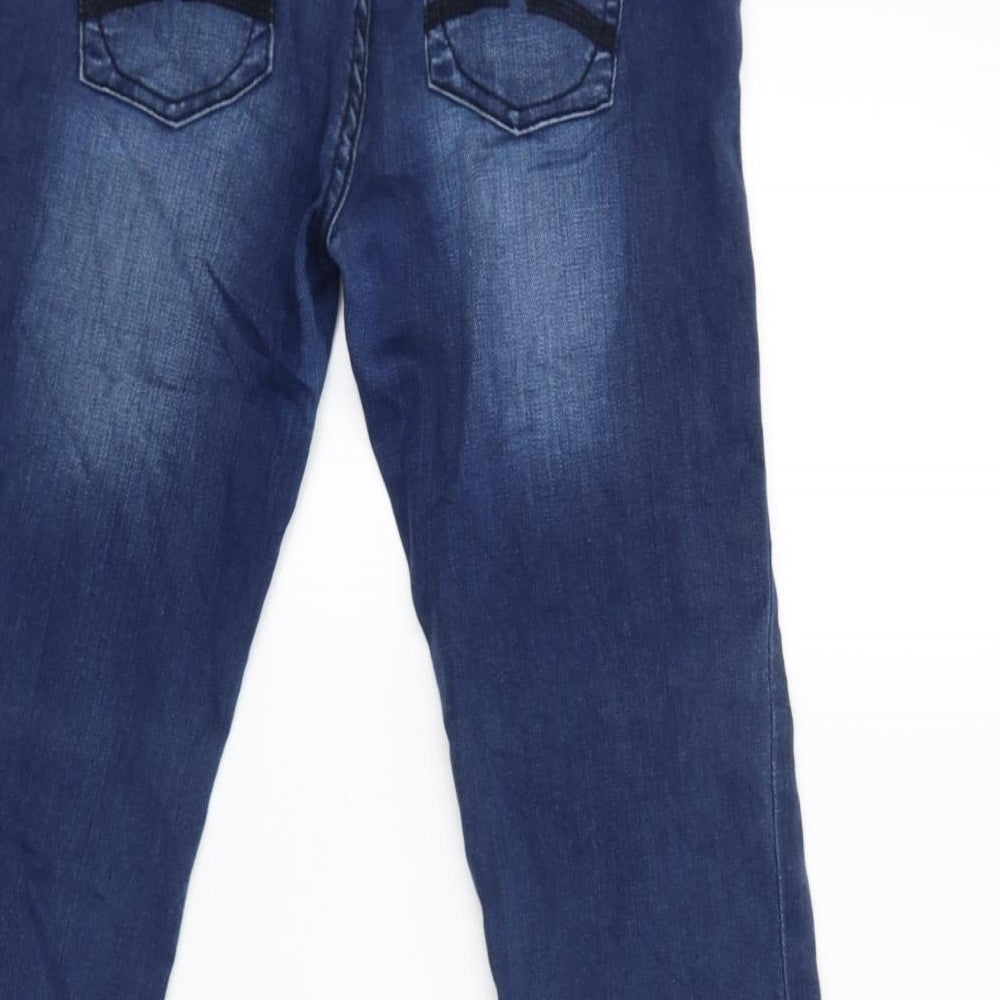 Review Womens Blue   Straight Jeans Size 38 L29 in